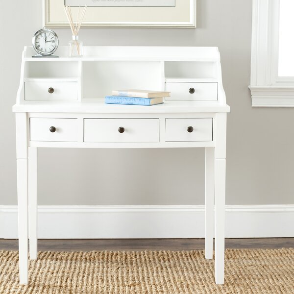 Persephone secretary desk with 2024 hutch ebern designs